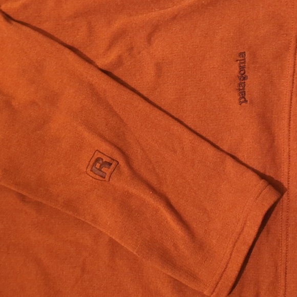 Men's Patagonia Capilene Burnt Orange Base Layer Fleece Pullover Sz L Mens - Picture 3 of 4